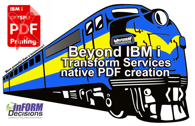 Beyond Transform Services there is iPDF